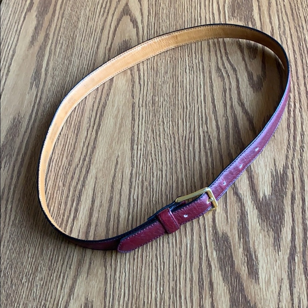 Leegin Men’s 34W Burgundy Leather Belt